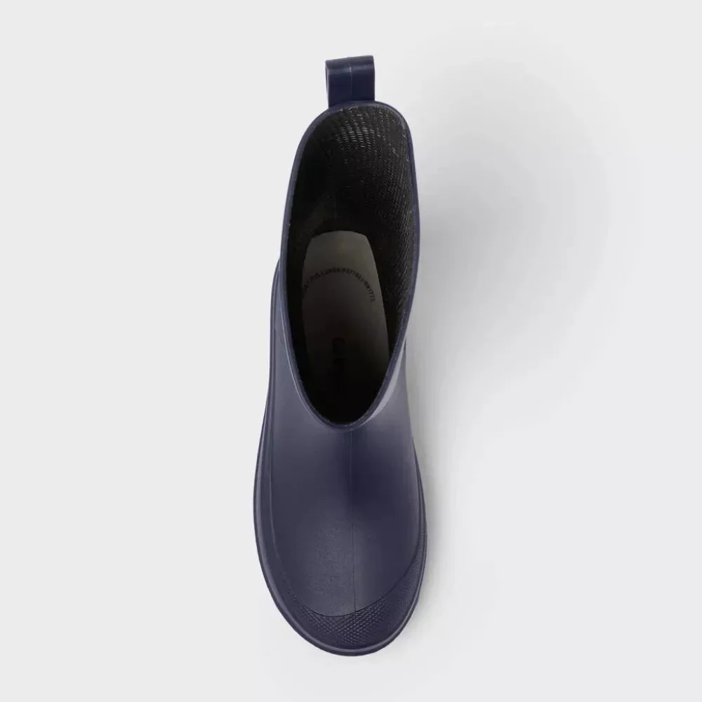 NEW Cat & Jack Kids' Andy Rain Boots - Navy Blue - Size 13
